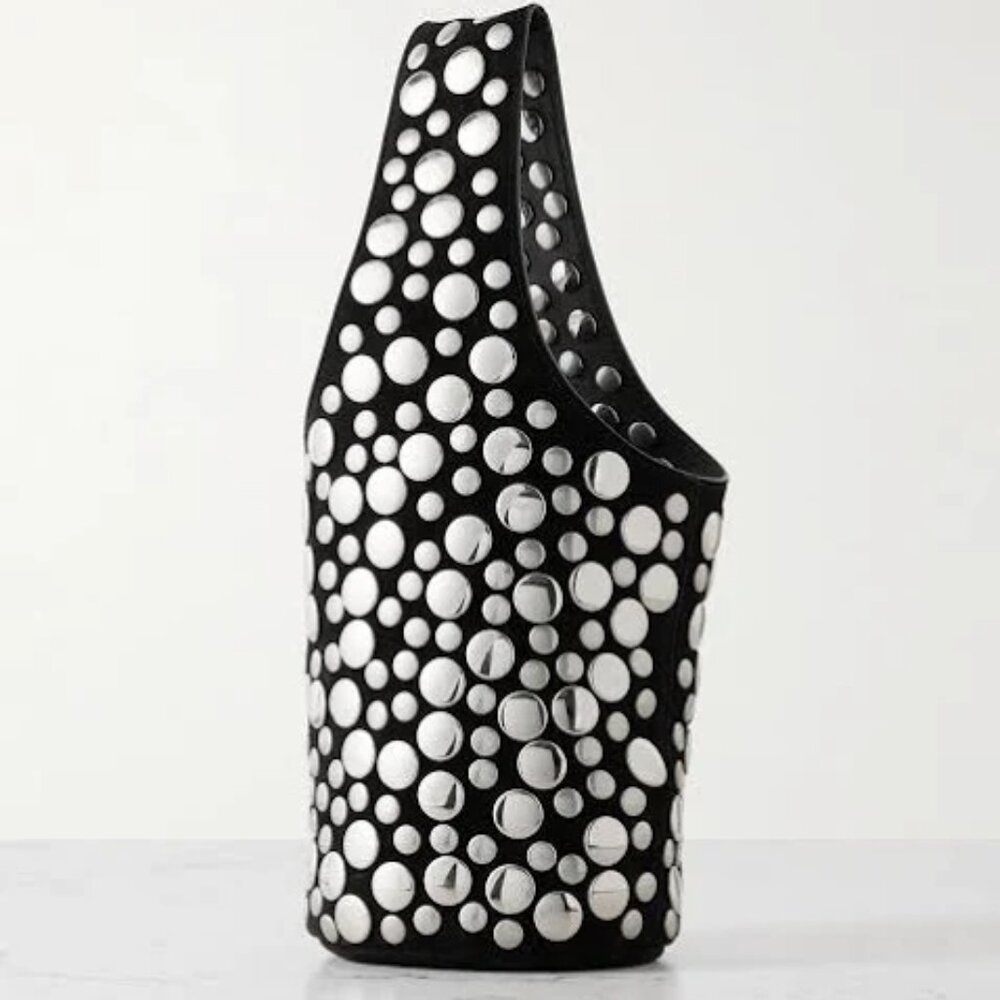 Khaite Livia small studded suede tote